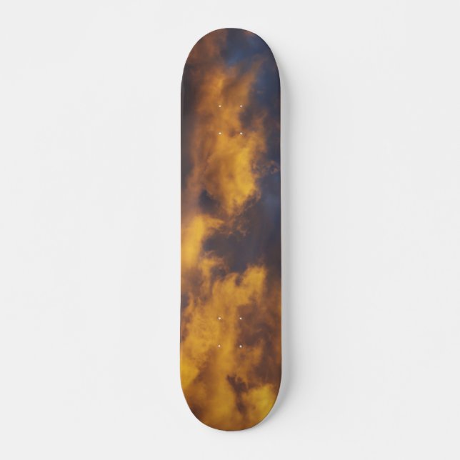 Sunset clouds skateboard (Front)