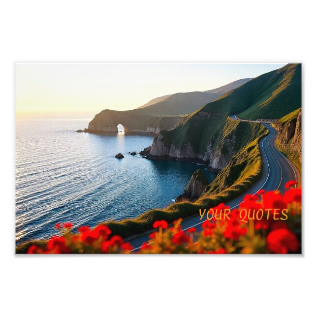 Sunset Coastal Landscape– Dramatic Nature Wall Art (Front)