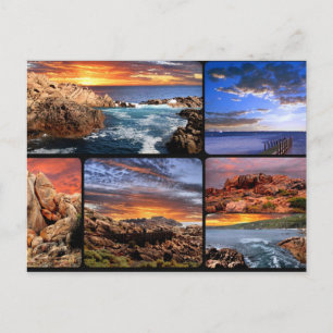 Sunset Coastlines Australia Postcard