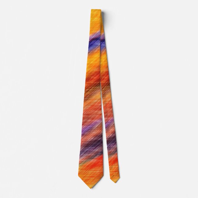 Sunset Colors Neck Tie Abstract (Front)