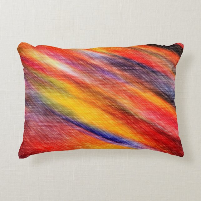 Sunset Colors Pillow Abstract (Front)