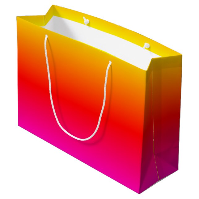 Sunset Colour Gift Bag Colourful (Back Angled)