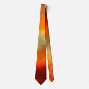 Sunset colours Abstract Neck Tie