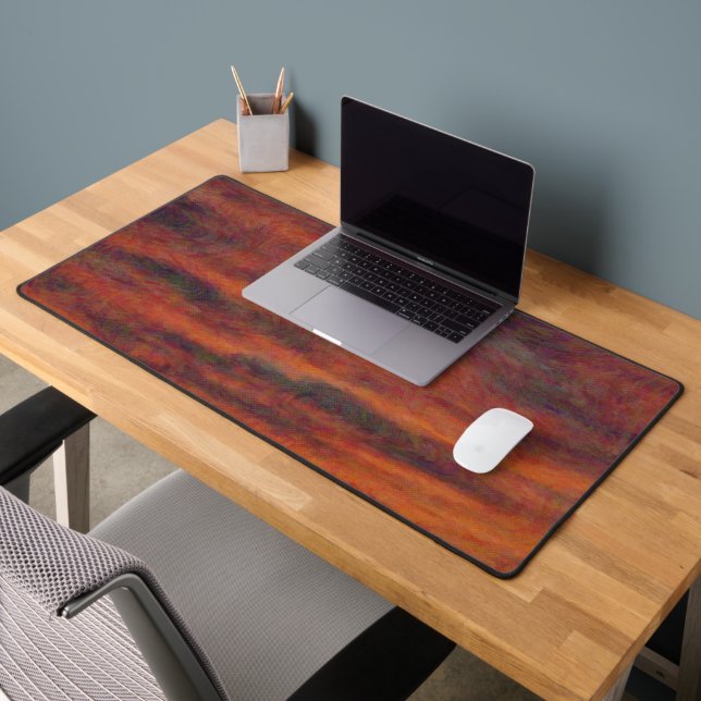 Sunset Colours in Clouds Abstract Art Desk Mat (Office 2)