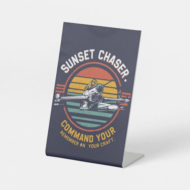 sunset command pedestal sign (Front)