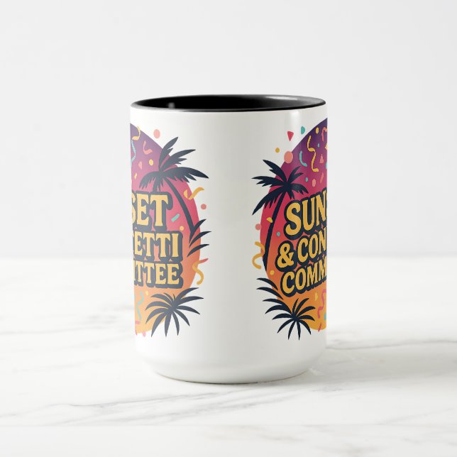 Sunset & Confetti Committee | Halloween Gifts Mug (Center)