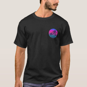Sunset Cool Summer Vacation Men Women Beach Palm T T-Shirt