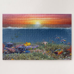 Sunset Coral Reef Jigsaw Puzzle