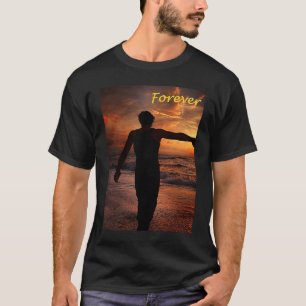 Sunset Couple Forever Together Valentines Day Spec T-Shirt
