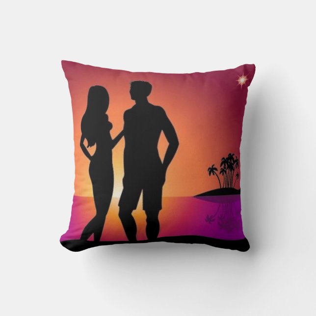 Sunset Couple Pillow (Front)