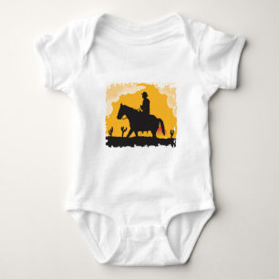Sunset Cowboy Baby Bodysuit