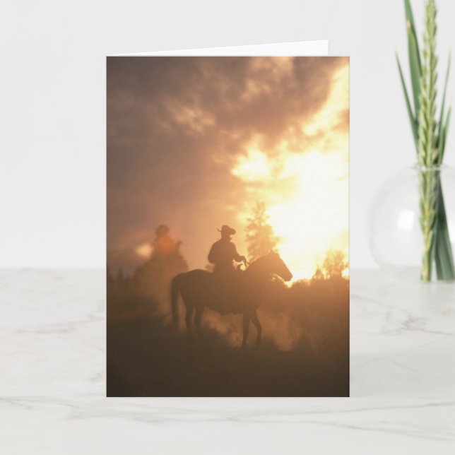 Sunset Cowboy Card (Front)