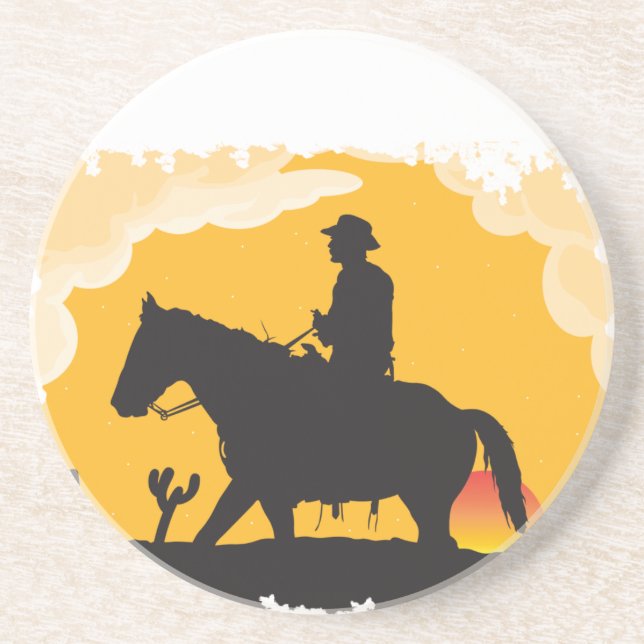 Sunset Cowboy Coaster (Front)