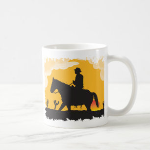 Sunset Cowboy Coffee Mug
