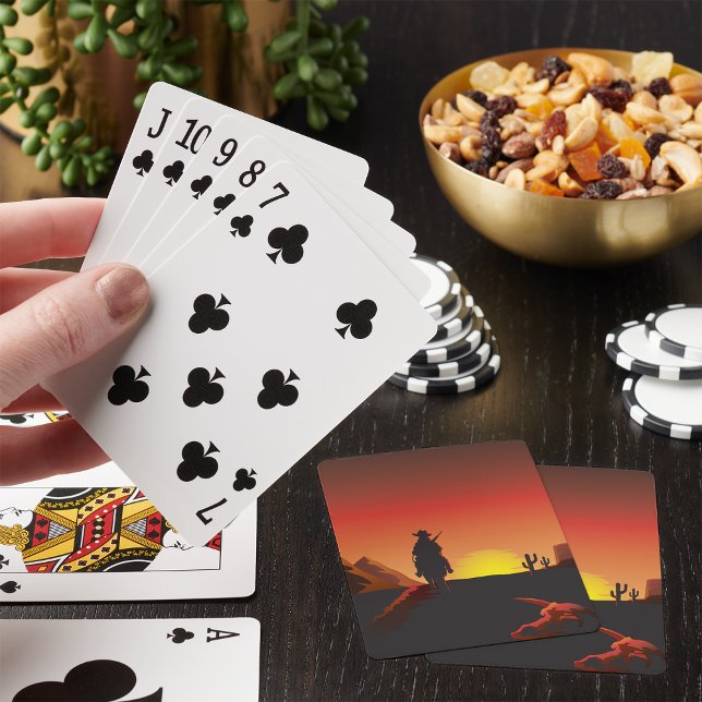 Sunset Cowboy Playing Cards (Creator Uploaded)