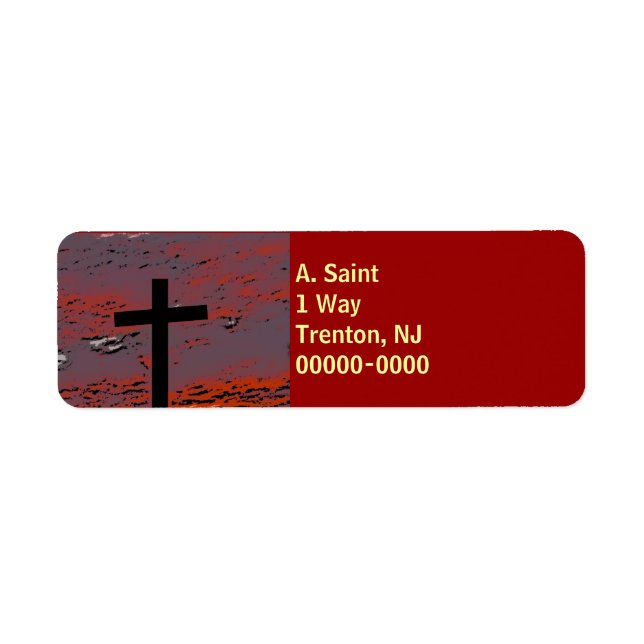Sunset Cross 2 Return Address Label (Front)