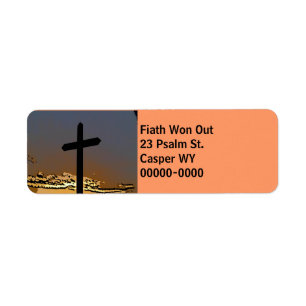 Sunset Cross 3 Return Address Label