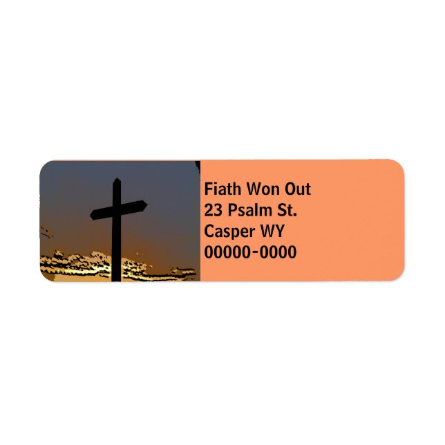 Sunset Cross 3 Return Address Label (Front)