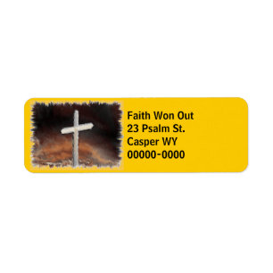 Sunset Cross 4 Return Address Label