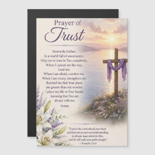 Sunset Cross Prayer of Trust Artwork