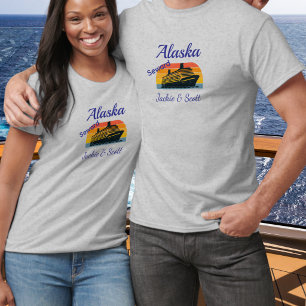 Sunset Cruise Alaska Personalise T-Shirt