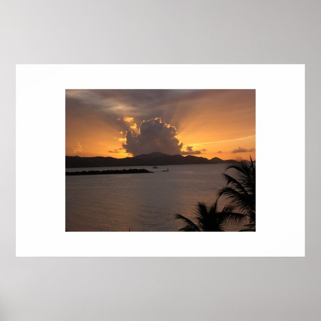 SUNSET CRUZ BAY POSTER (Front)