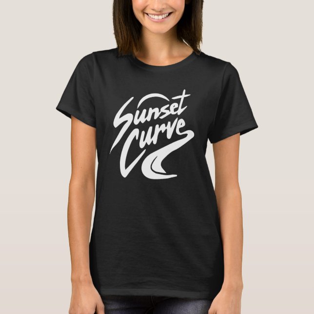 Sunset Curve White 1 T-Shirt (Front)