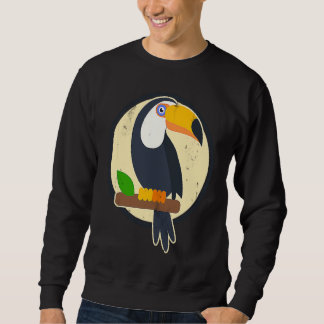 Sunset Cute Bird Animals Exotic Plants Nature Bird Sweatshirt