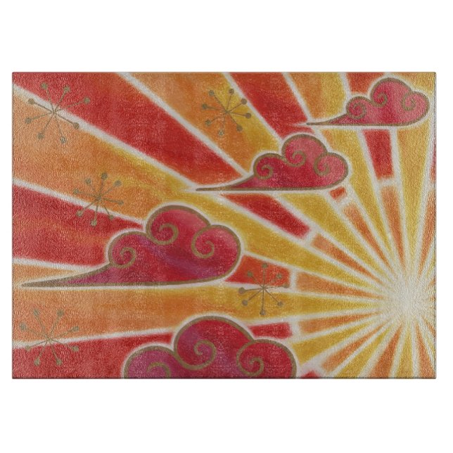 Sunset cutting board (Front)