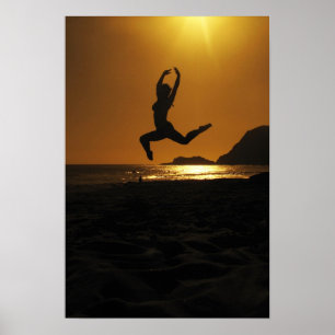 Sunset dancing poster