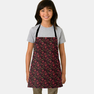Sunset Dancing Watercolor Daisies Kids Apron
