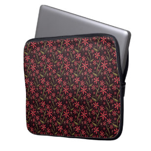Sunset Dancing Watercolor Daisies Laptop Sleeve