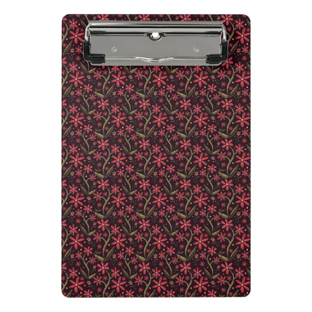 Sunset | Dancing Watercolor Daisies Mini Clipboard (Front)
