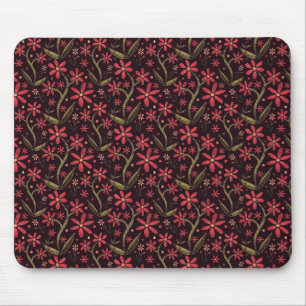 Sunset   Dancing Watercolor Daisies Mouse Pad