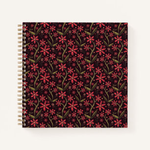 Sunset Dancing Watercolor Daisies Notebook