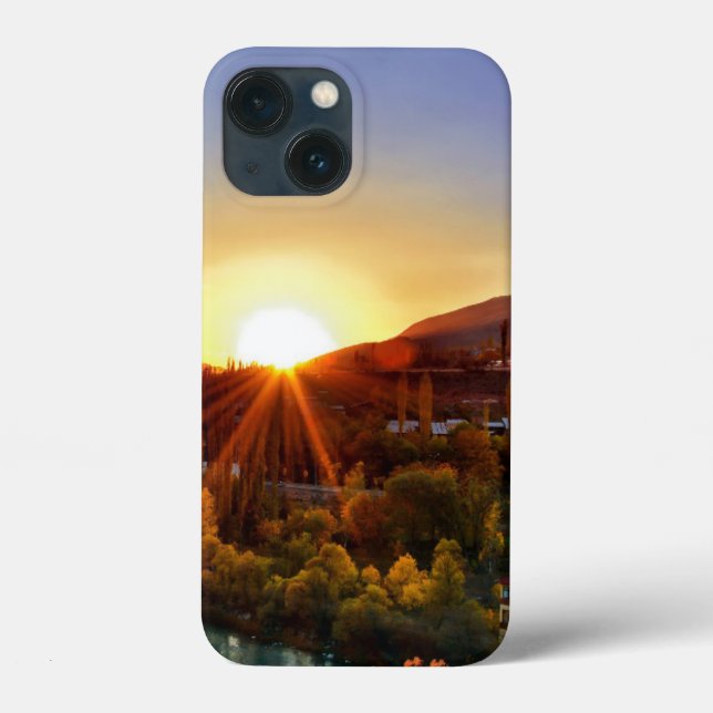 Sunset-dawn-nature-mountain-view Case-Mate iPhone Case (Back)
