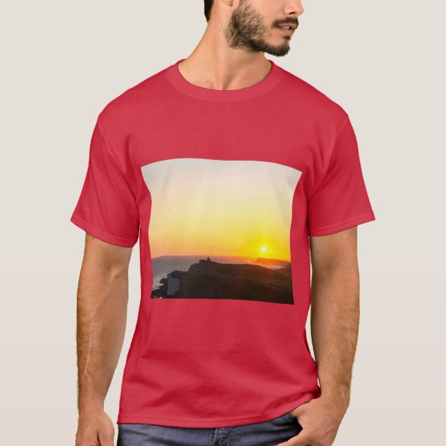 Sunset Design Logo – Capture the Beauty of Dusk T-Shirt (Front)