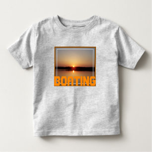 Sunset design with orange toddler T-Shirt