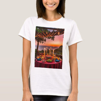 sunset design women's t-shirt