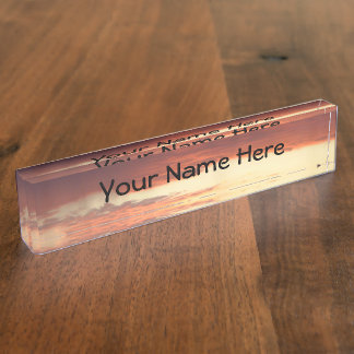 Sunset Desk Nameplate