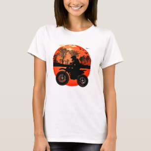 Sunset Dirt Bike Rider Adventure Silhouette T-Shirt