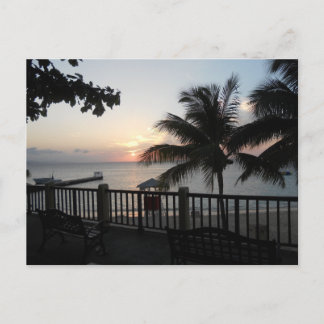 Sunset Doctor's Cave Beach Mo Bay Jamaica Postcard