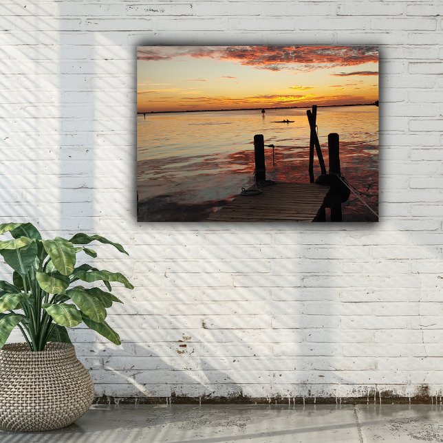 Sunset Dolphins  Canvas Print (Creator Uploaded)