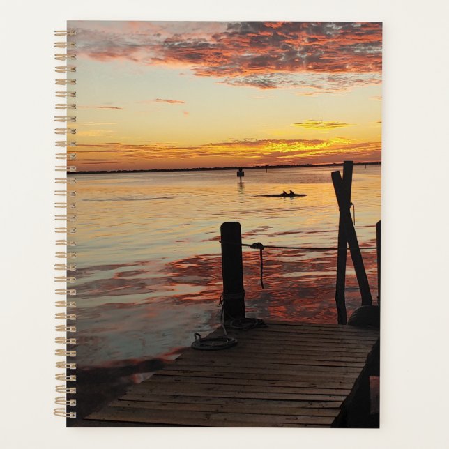 Sunset Dolphins  Planner (Front)