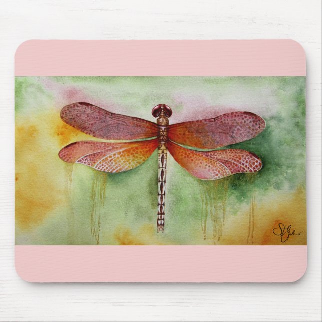 Sunset Dragonfly Mouse Pad (Front)