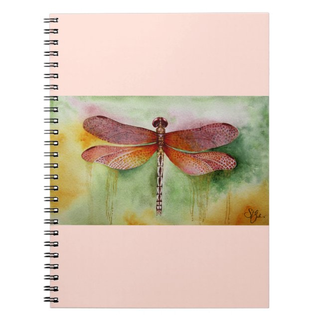 Sunset Dragonfly Notebook (Front)
