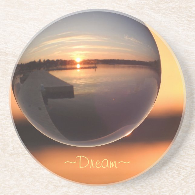 Sunset Dream Crystal Ball Coaster (Front)