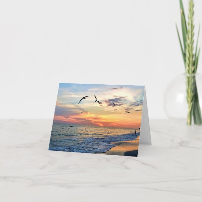 Sunset Dreaming Blank Note Card(s) Thank You Card (Front)