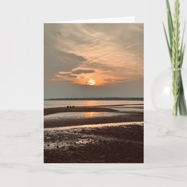 Sunset Dreams Blank Greeting  Card (Front)