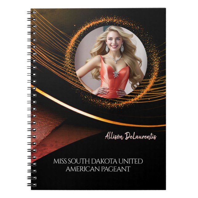 Sunset Dust Custom Pageant Rehearsal Notebook (Front)